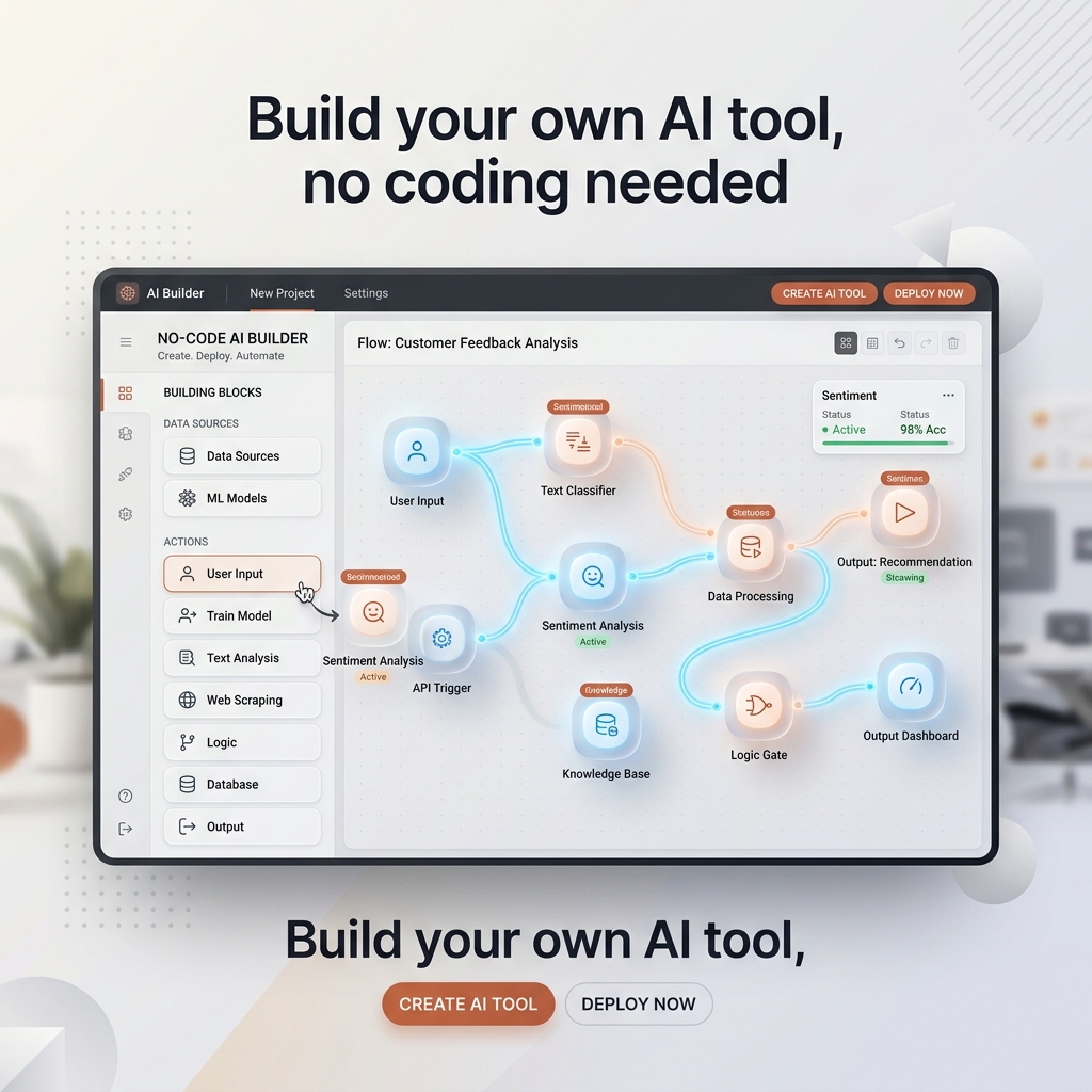 Build your own AI tool, no coding needed